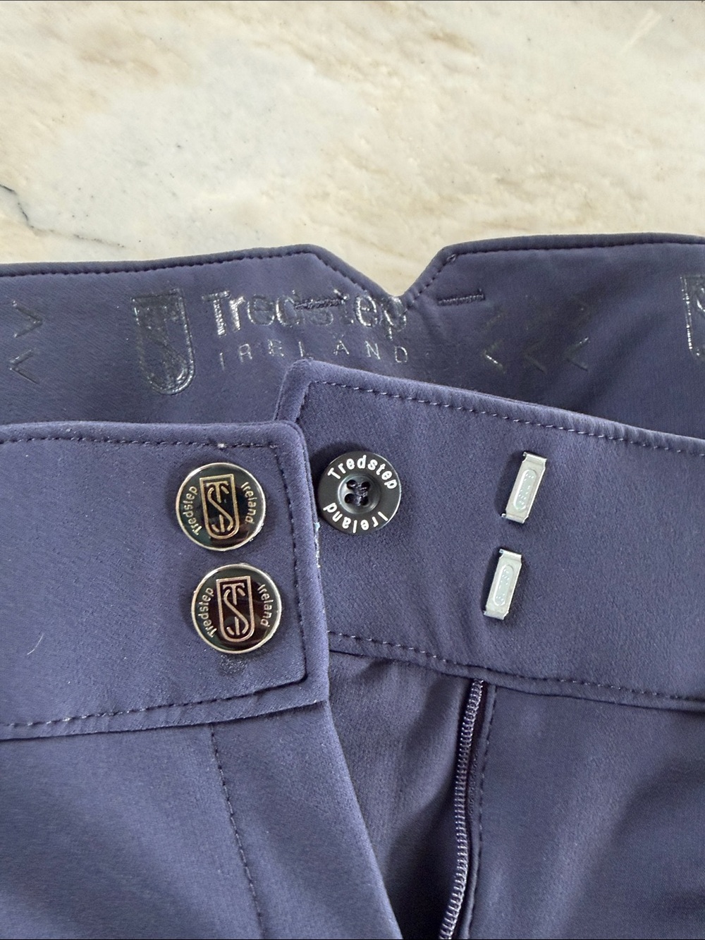 Tredstep Ireland Full Seat Riding Breeches - Navy 30R - Picture 7 of 8